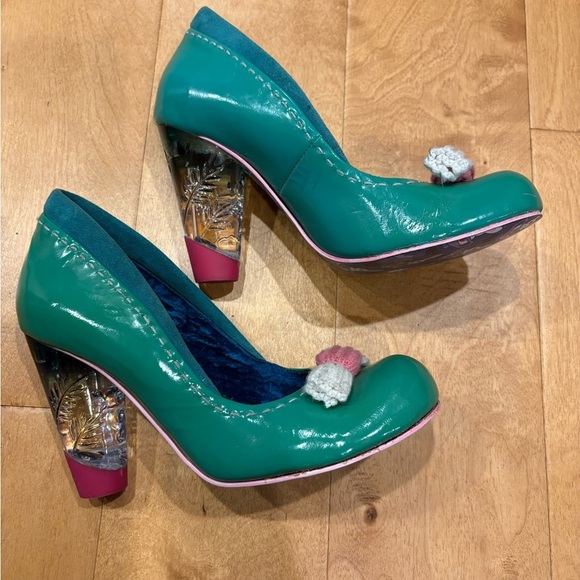 Irregular Choice candy lucite heel green  pumps 39.5 8-8.5 - Picture 6 of 9